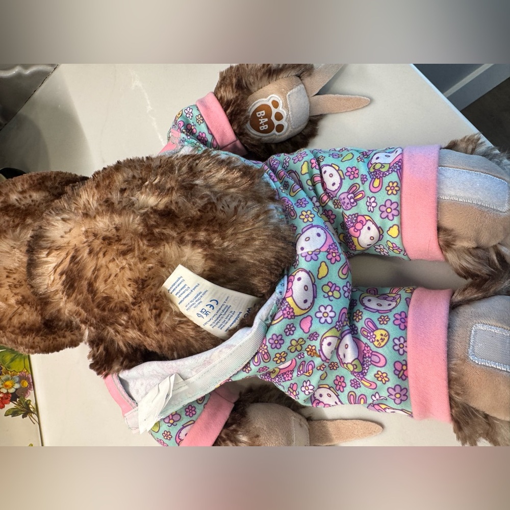 Build-A-Bear Sloth Plush with Outfit – Soft & Clean - Picture 8 of 9